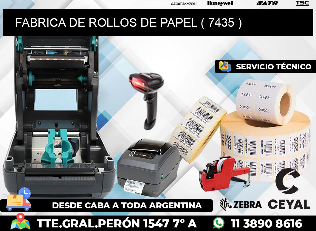 FABRICA DE ROLLOS DE PAPEL ( 7435 )