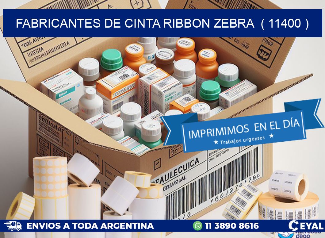 FABRICANTES DE CINTA RIBBON ZEBRA  ( 11400 )