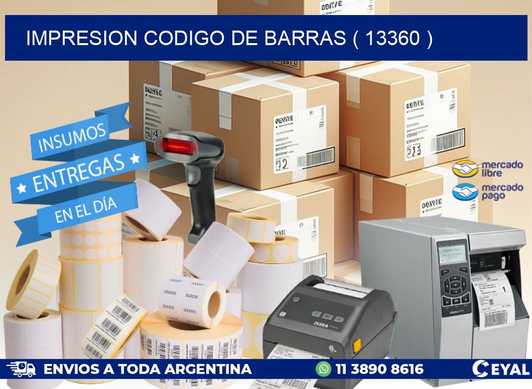 IMPRESION CODIGO DE BARRAS ( 13360 )