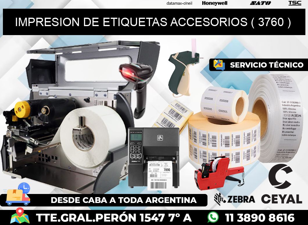 IMPRESION DE ETIQUETAS ACCESORIOS ( 3760 )