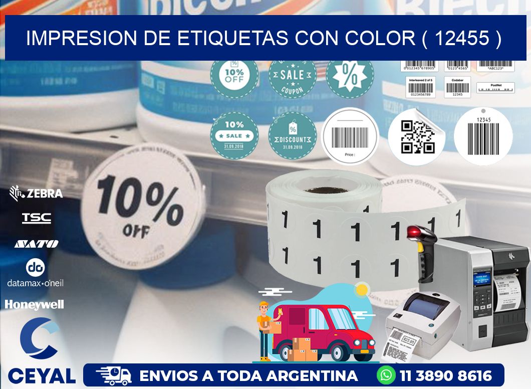 IMPRESION DE ETIQUETAS CON COLOR ( 12455 )