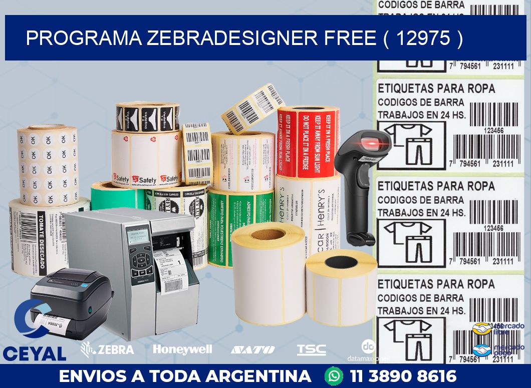 PROGRAMA ZEBRADESIGNER FREE ( 12975 )