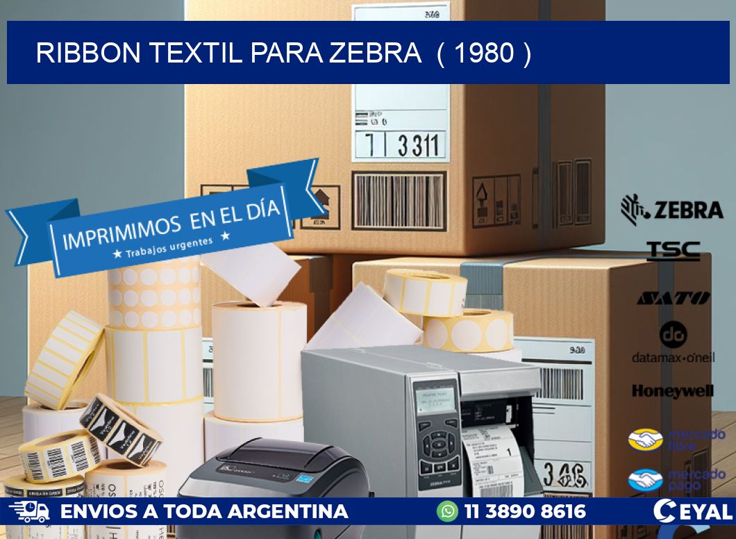 RIBBON TEXTIL PARA ZEBRA  ( 1980 )