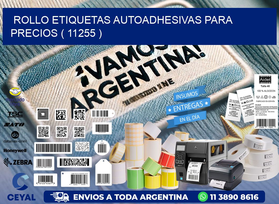 ROLLO ETIQUETAS AUTOADHESIVAS PARA PRECIOS ( 11255 )