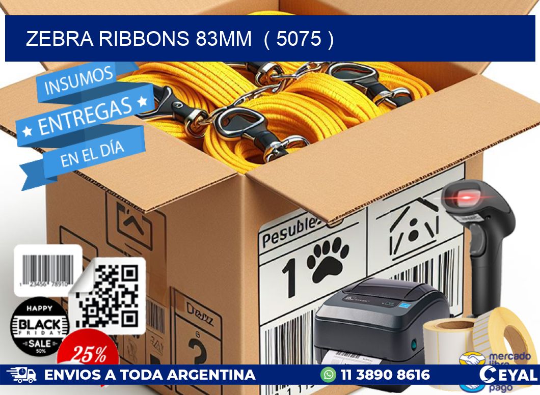 ZEBRA RIBBONS 83MM ( 5075 )