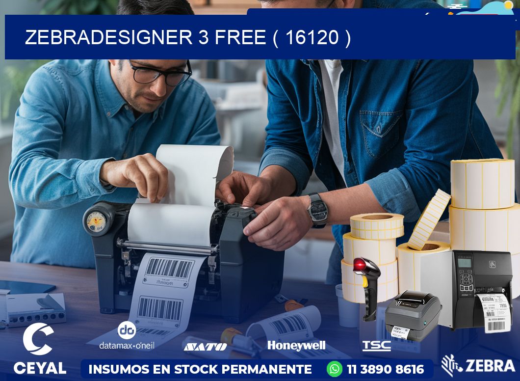 ZEBRADESIGNER 3 FREE ( 16120 )