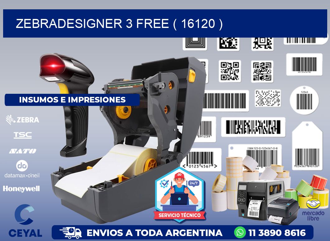 ZEBRADESIGNER 3 FREE ( 16120 )