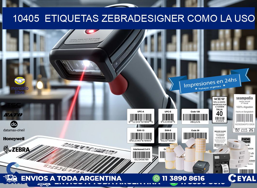 10405  ETIQUETAS ZEBRADESIGNER COMO LA USO