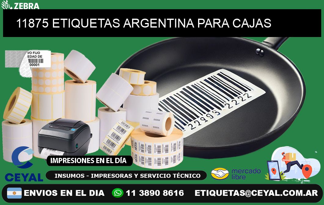 11875 ETIQUETAS ARGENTINA PARA CAJAS