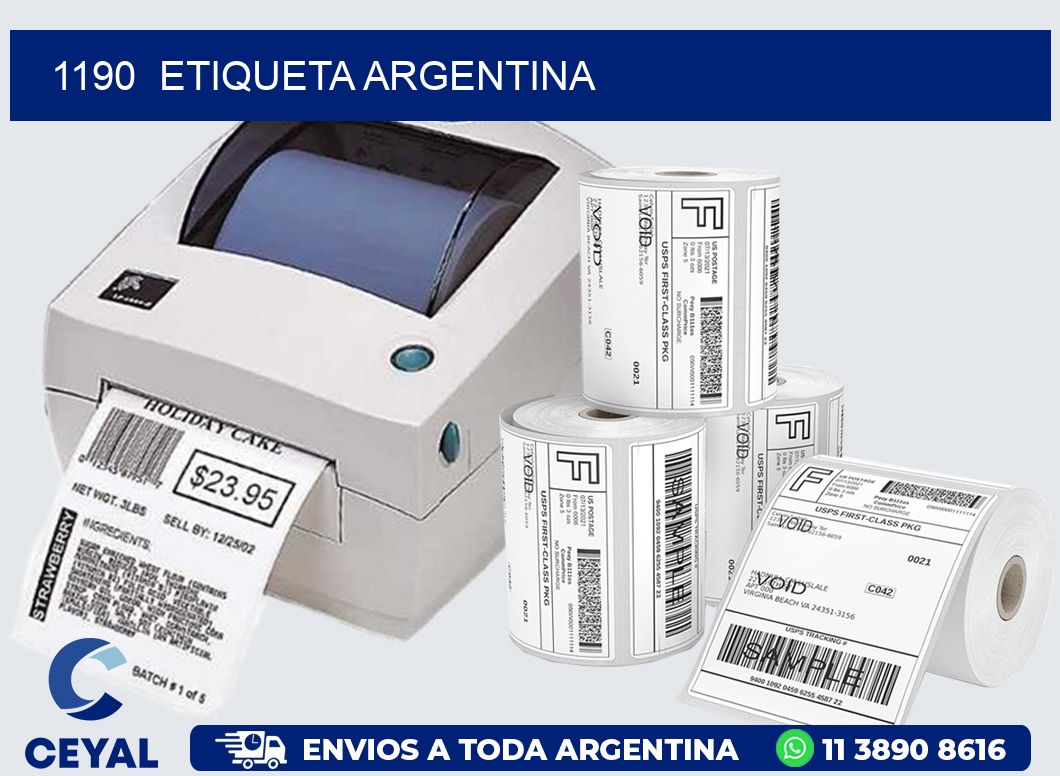 1190  ETIQUETA ARGENTINA