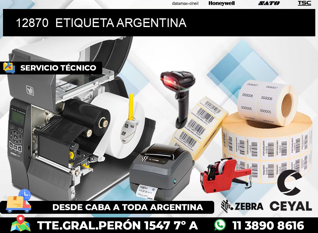 12870  ETIQUETA ARGENTINA