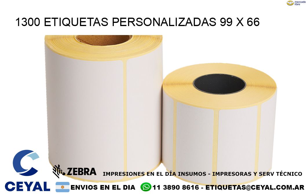 1300 ETIQUETAS PERSONALIZADAS 99 x 66