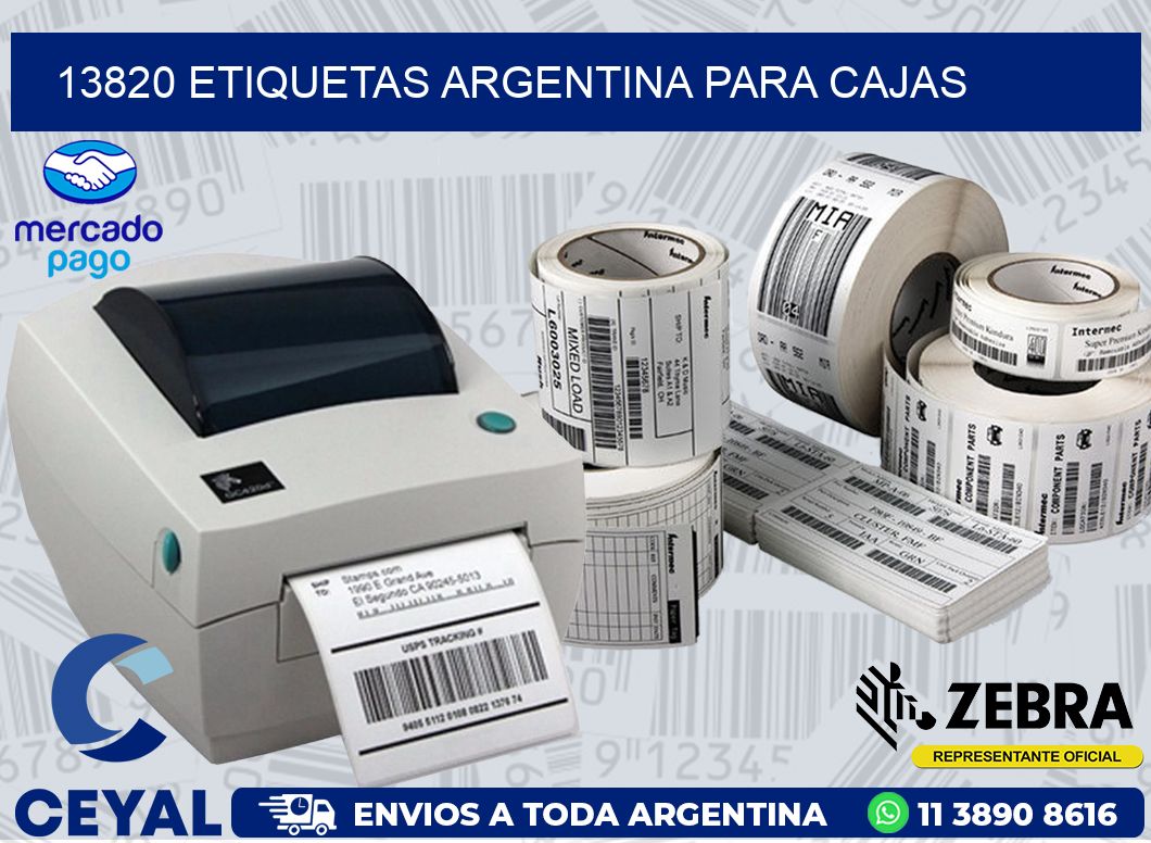 13820 ETIQUETAS ARGENTINA PARA CAJAS