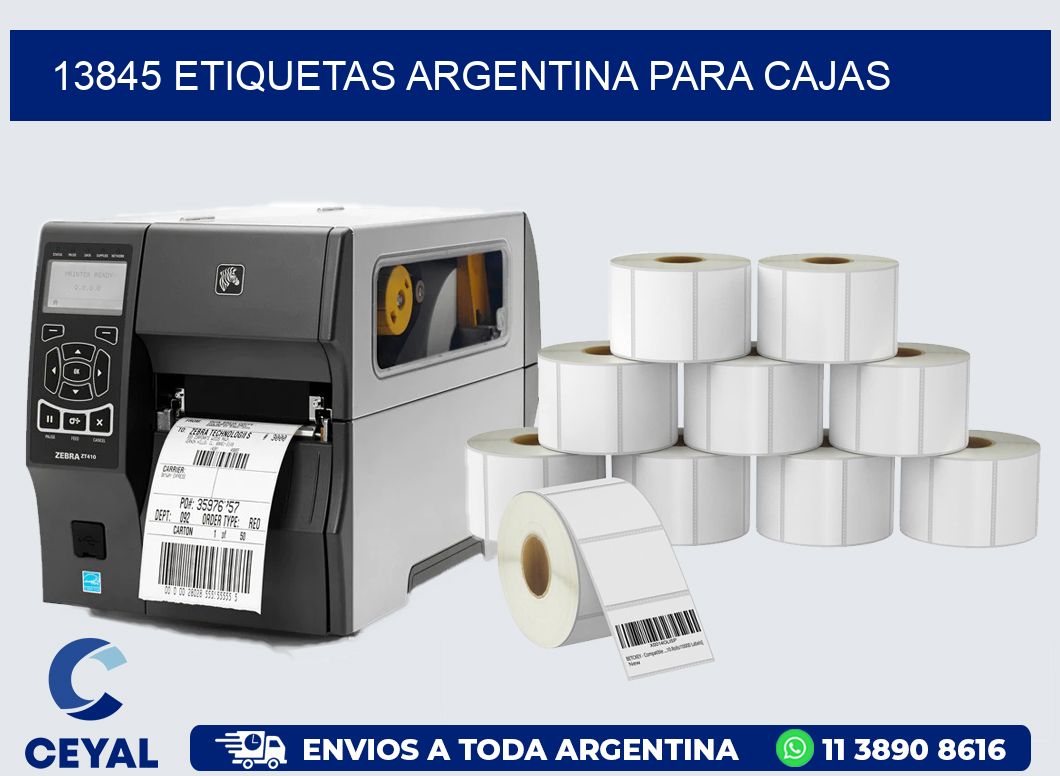 13845 ETIQUETAS ARGENTINA PARA CAJAS