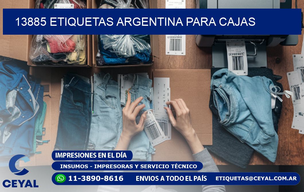 13885 ETIQUETAS ARGENTINA PARA CAJAS