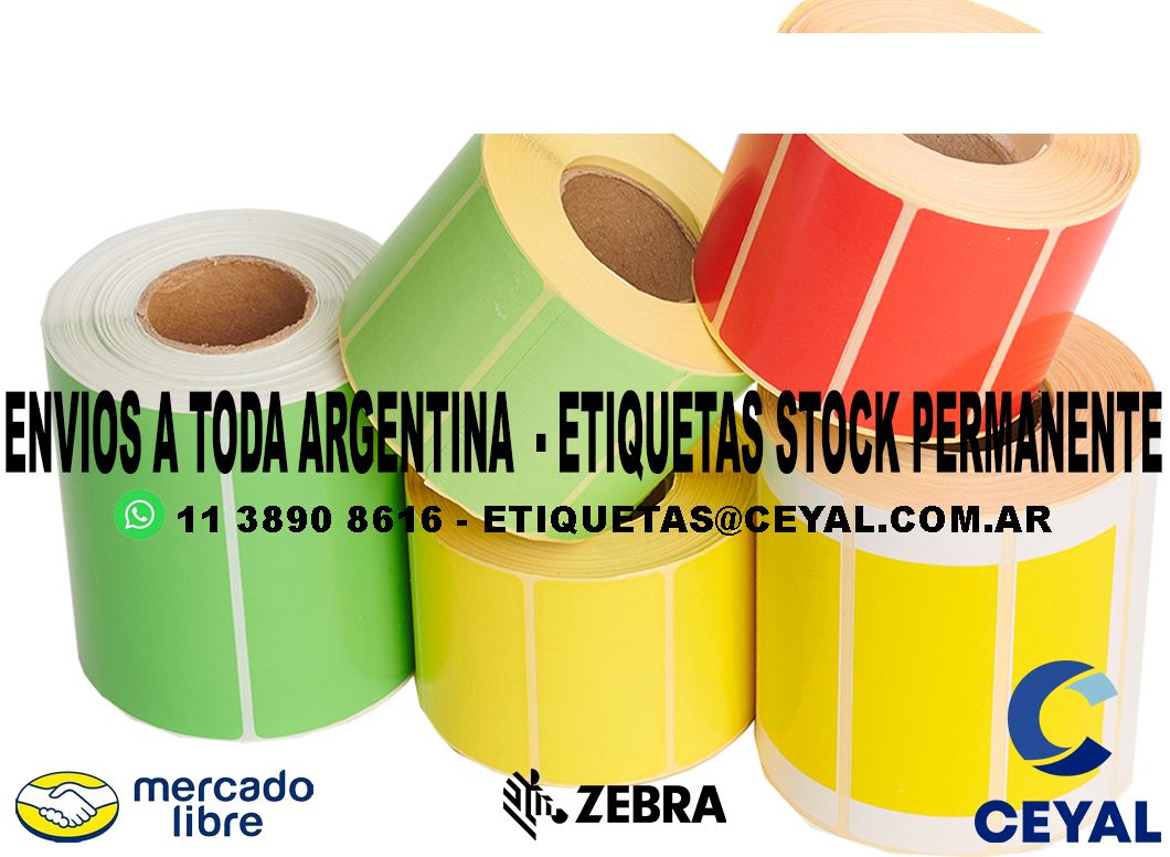 1400 ETIQUETAS PEGATINA 50 x 29 x 5000