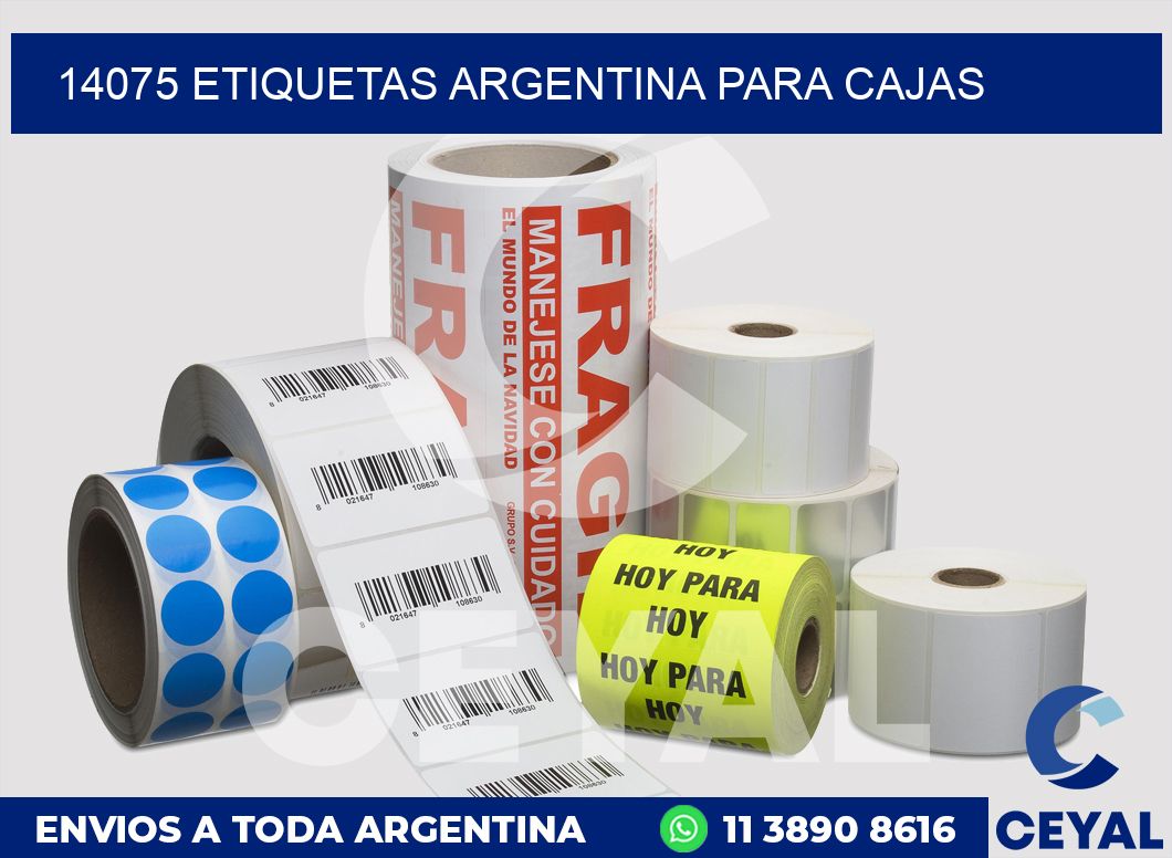 14075 ETIQUETAS ARGENTINA PARA CAJAS