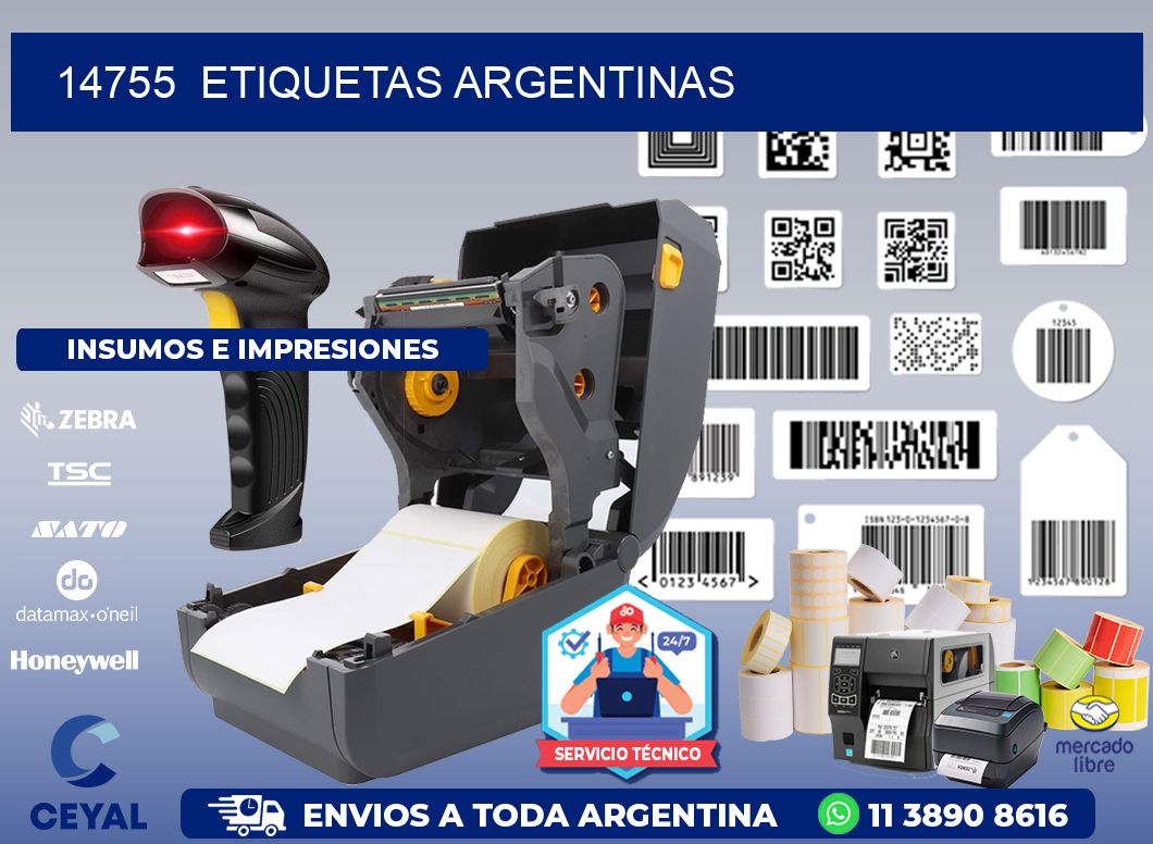 14755  ETIQUETAS ARGENTINAS