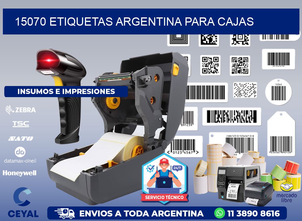 15070 ETIQUETAS ARGENTINA PARA CAJAS