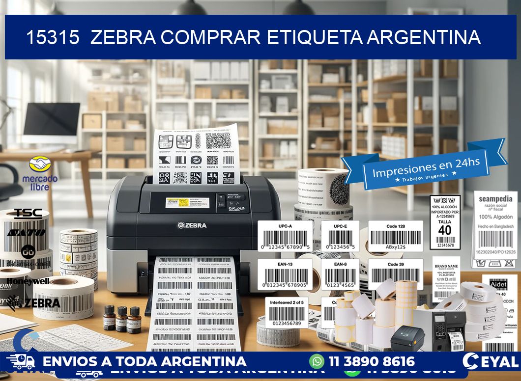 15315  ZEBRA COMPRAR ETIQUETA ARGENTINA