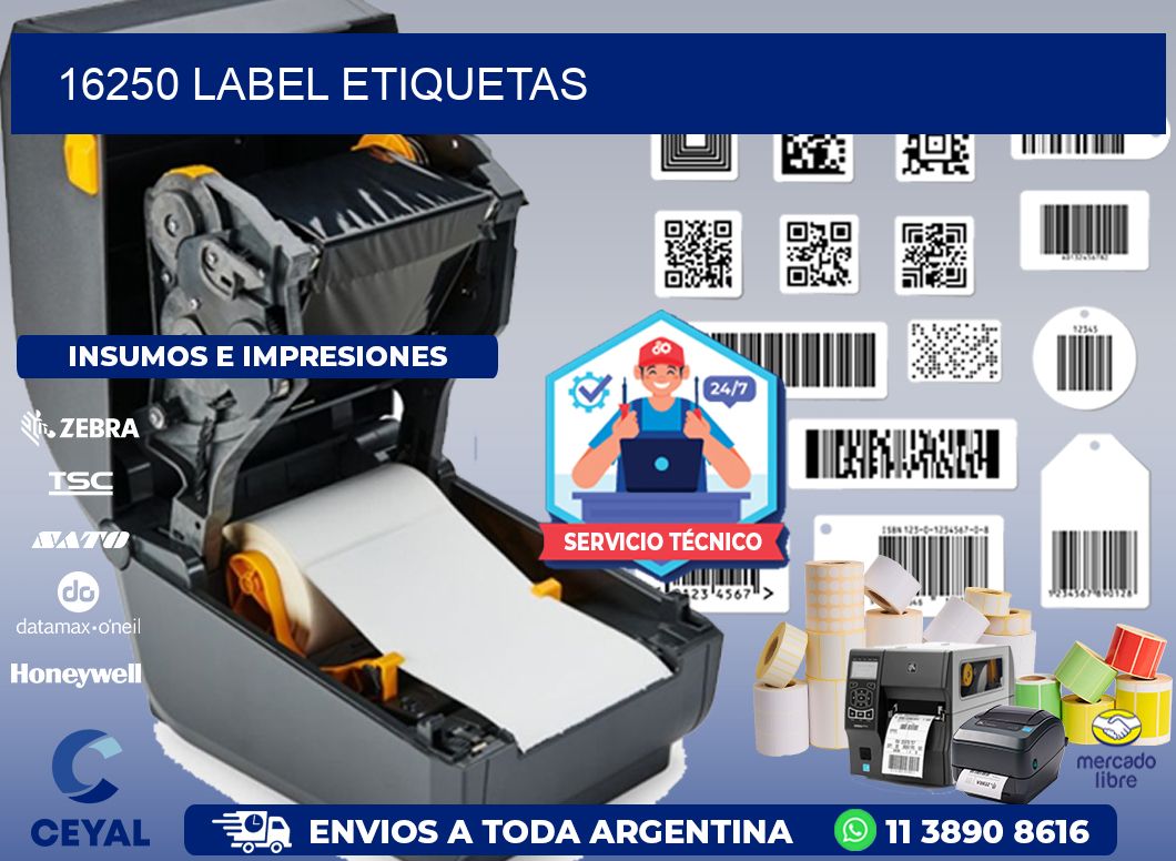 16250 LABEL ETIQUETAS