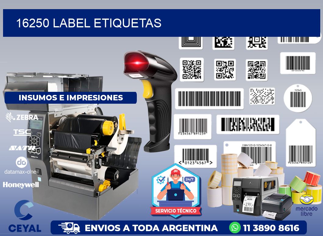 16250 LABEL ETIQUETAS