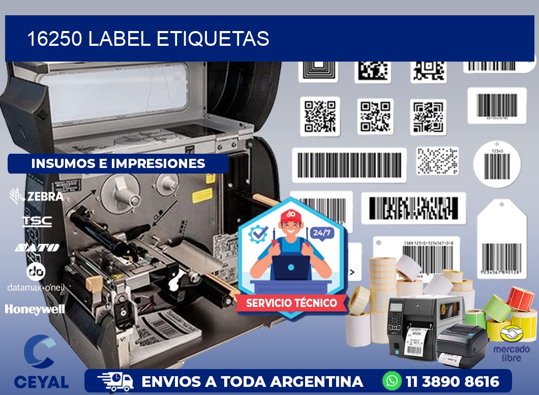 16250 LABEL ETIQUETAS