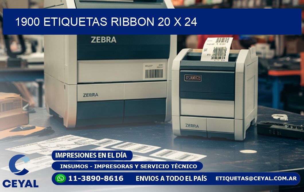 1900 ETIQUETAS RIBBON 20 x 24