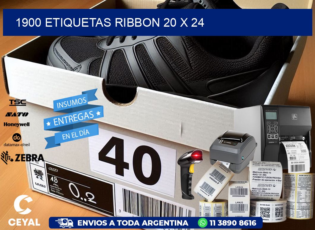 1900 ETIQUETAS RIBBON 20 x 24