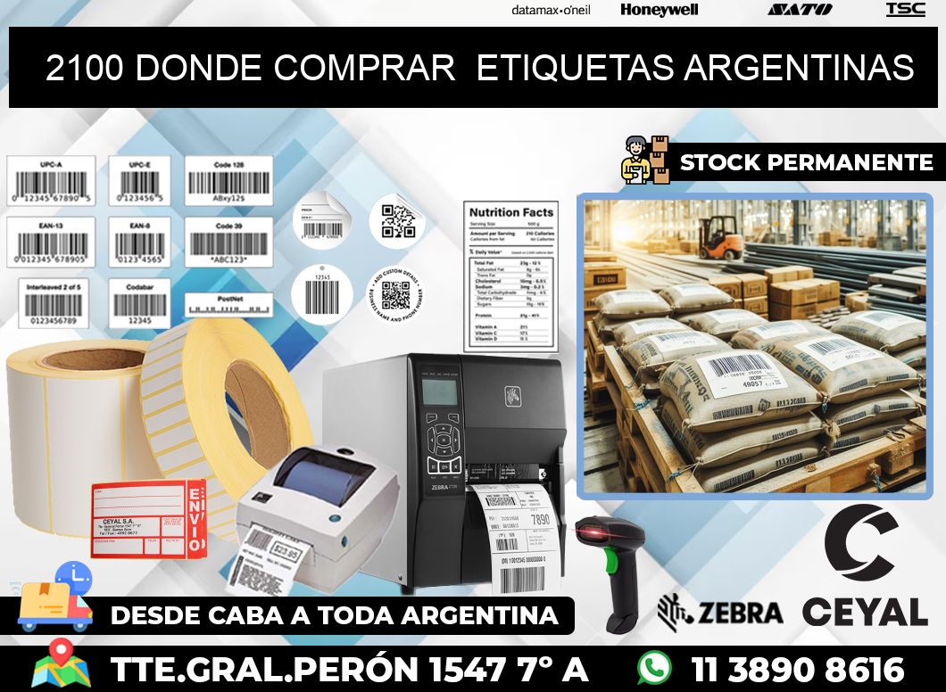 2100 DONDE COMPRAR  ETIQUETAS ARGENTINAS