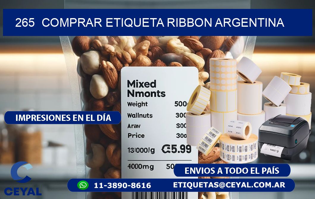 265  COMPRAR ETIQUETA RIBBON ARGENTINA