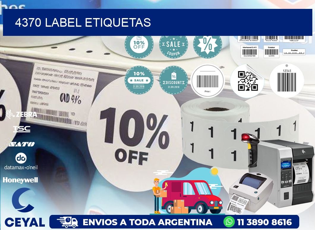 4370 LABEL ETIQUETAS