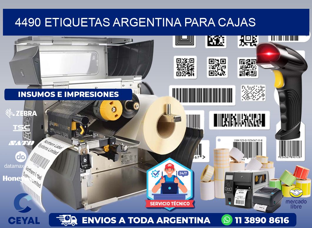 4490 ETIQUETAS ARGENTINA PARA CAJAS