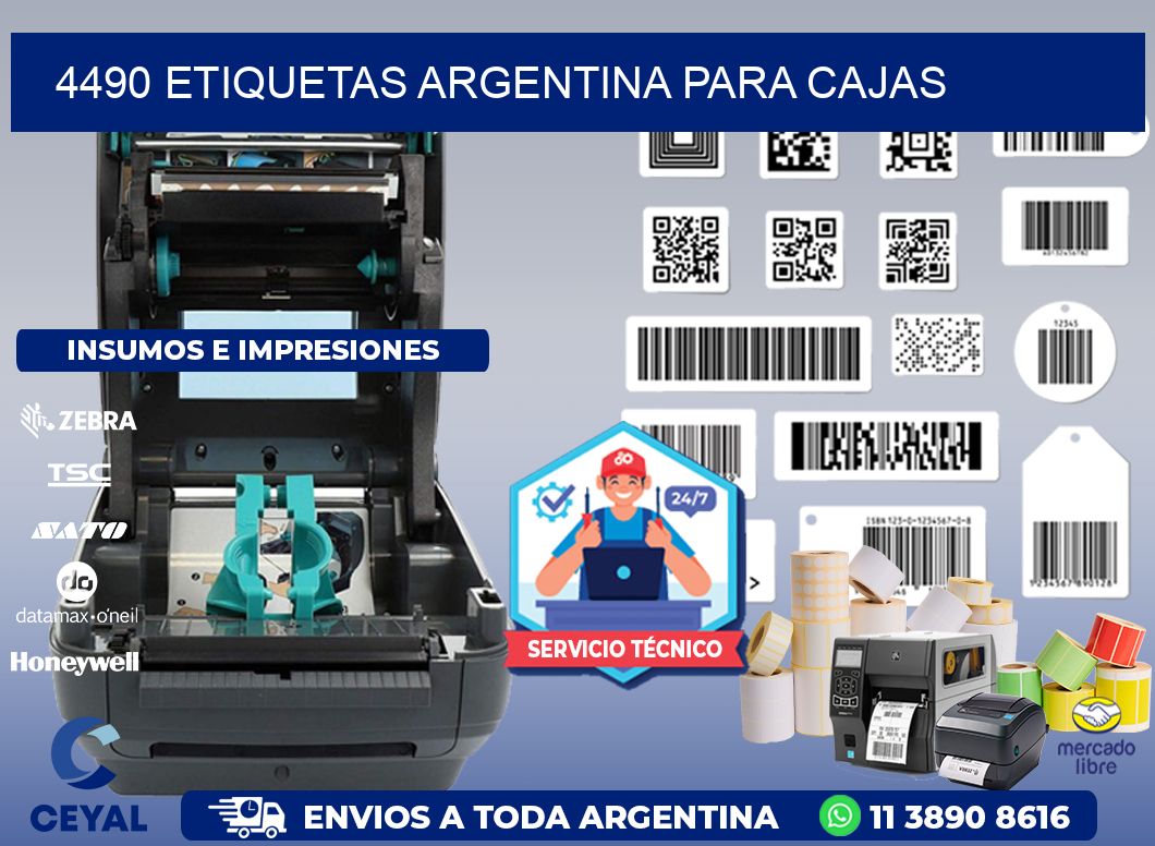 4490 ETIQUETAS ARGENTINA PARA CAJAS