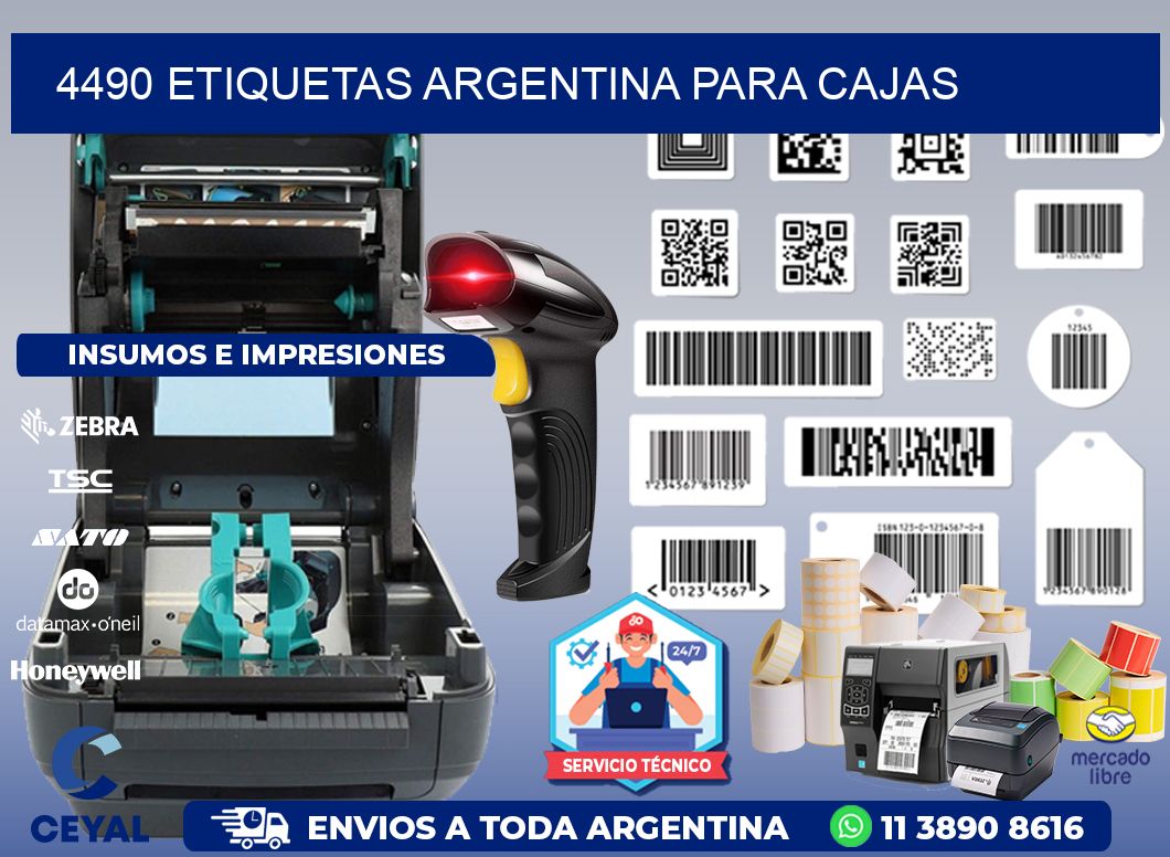 4490 ETIQUETAS ARGENTINA PARA CAJAS