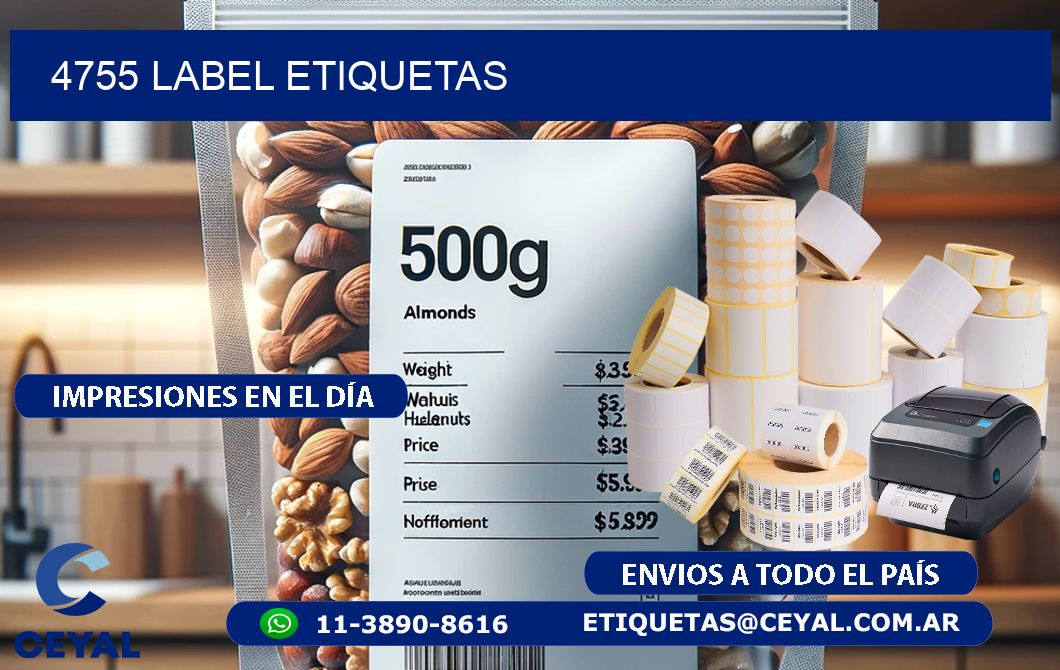 4755 LABEL ETIQUETAS