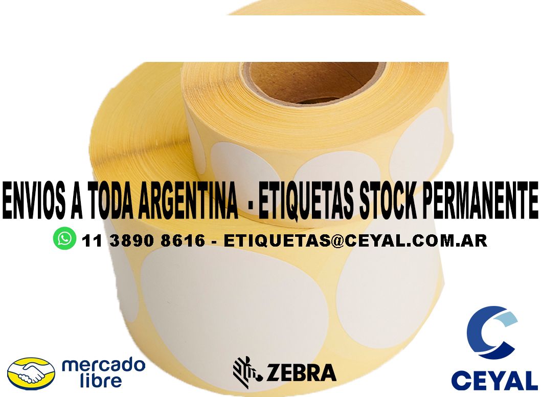 500 ETIQUETAS PAPEL 43 x 26
