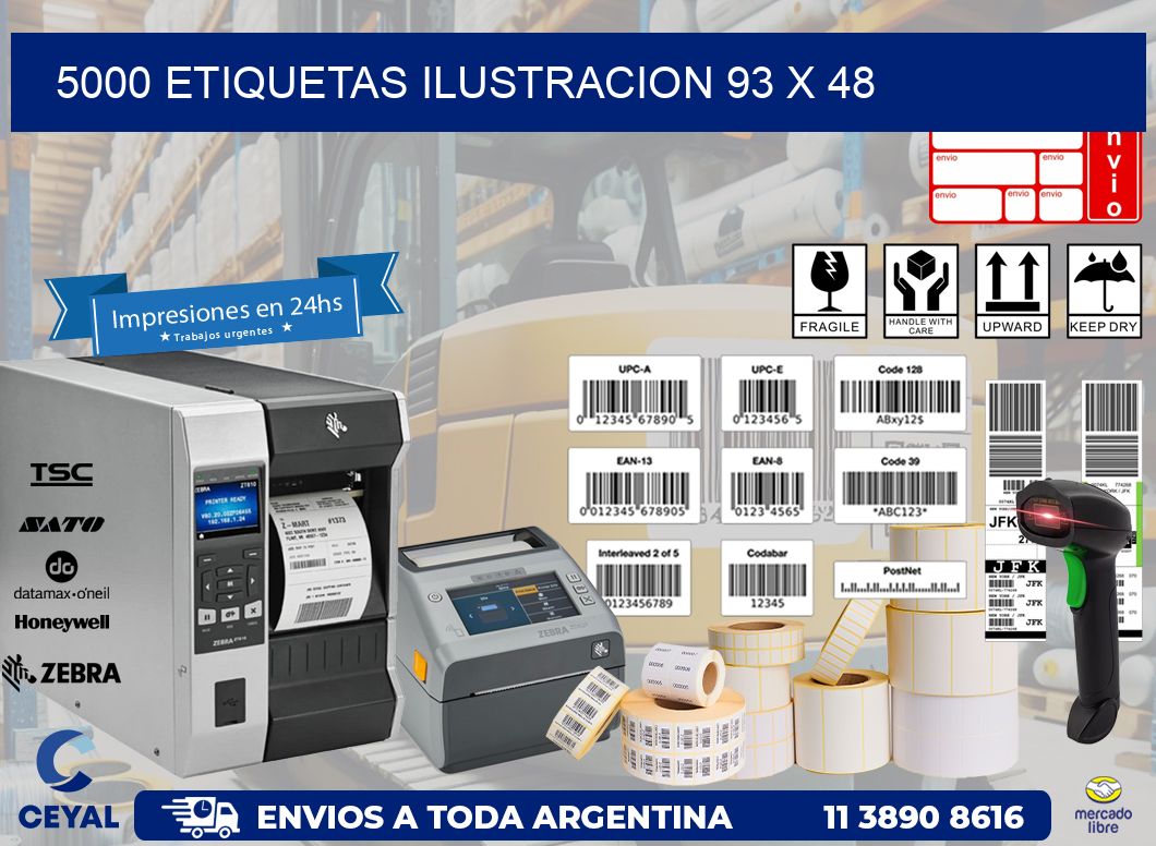 5000 ETIQUETAS ILUSTRACION 93 x 48