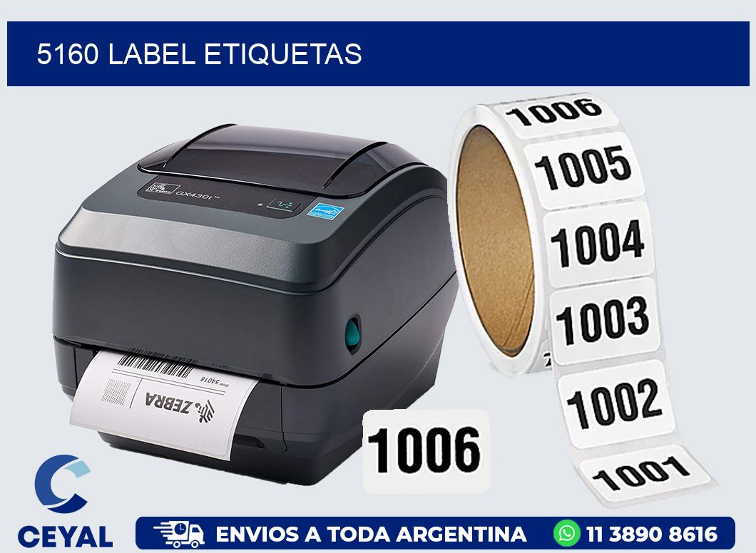 5160 LABEL ETIQUETAS