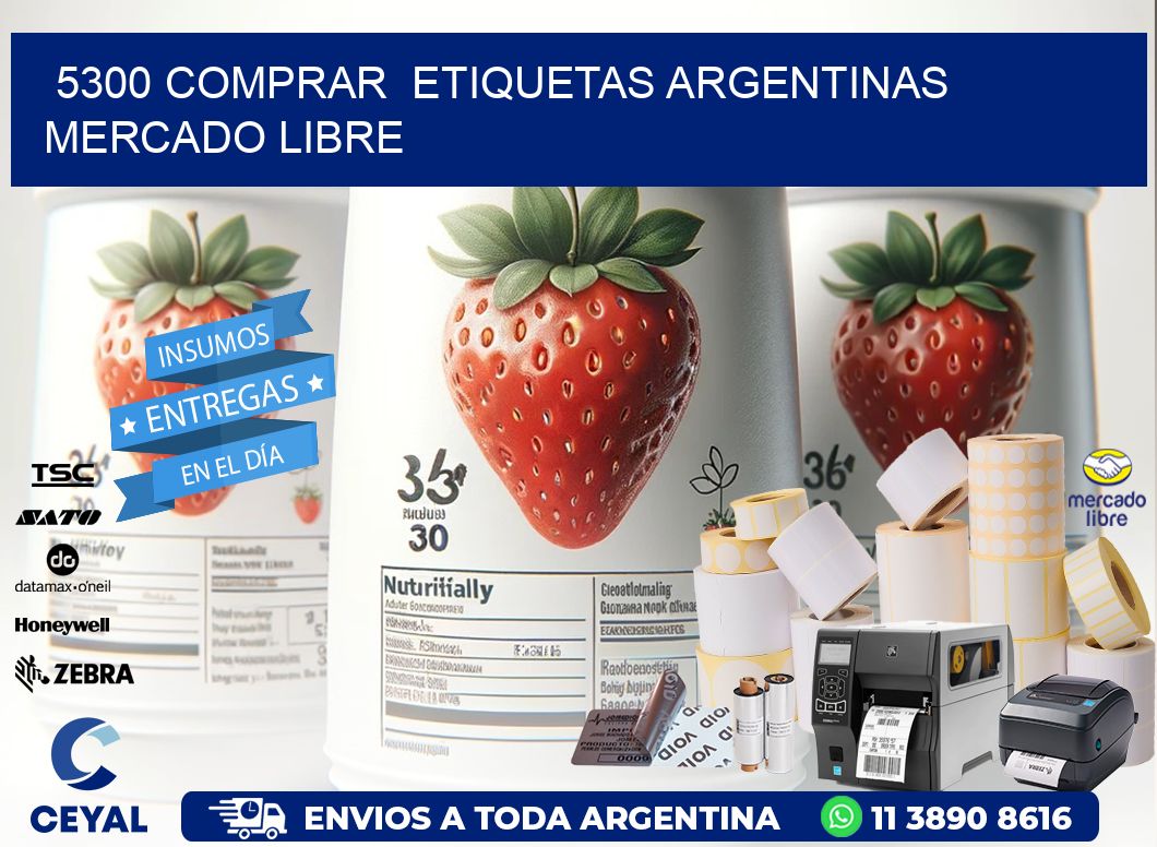 5300 COMPRAR  ETIQUETAS ARGENTINAS MERCADO LIBRE