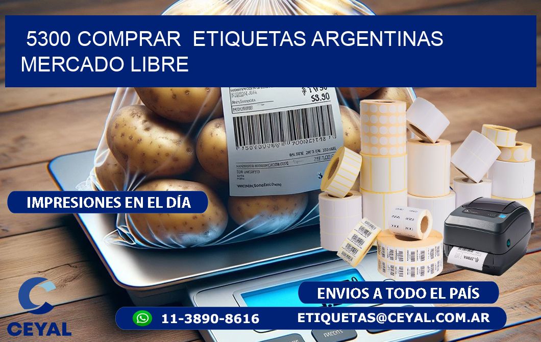 5300 COMPRAR  ETIQUETAS ARGENTINAS MERCADO LIBRE