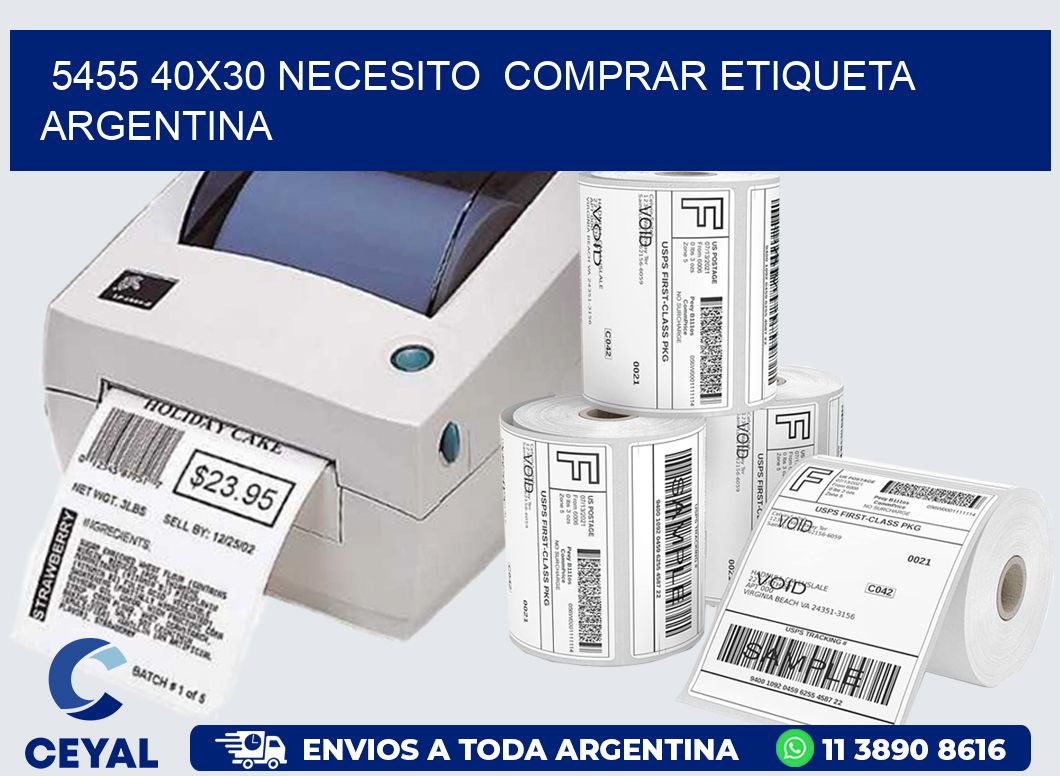 5455 40X30 NECESITO  COMPRAR ETIQUETA ARGENTINA