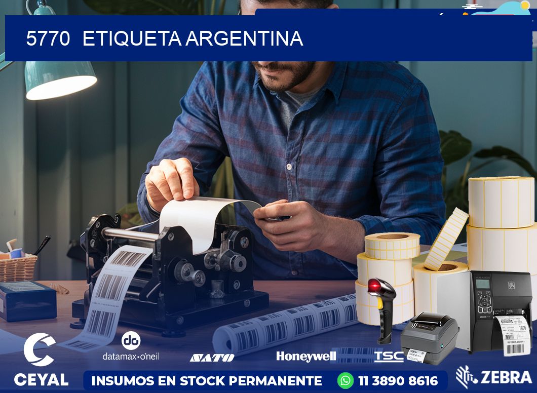 5770  ETIQUETA ARGENTINA