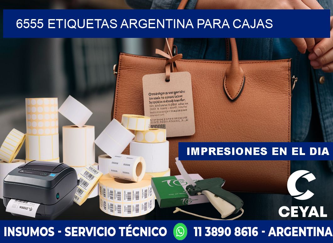 6555 ETIQUETAS ARGENTINA PARA CAJAS