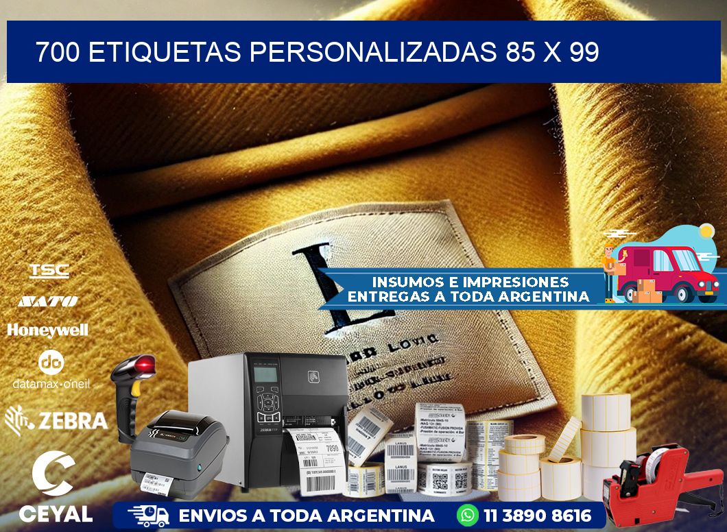 700 ETIQUETAS PERSONALIZADAS 85 x 99