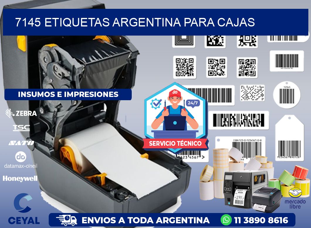 7145 ETIQUETAS ARGENTINA PARA CAJAS