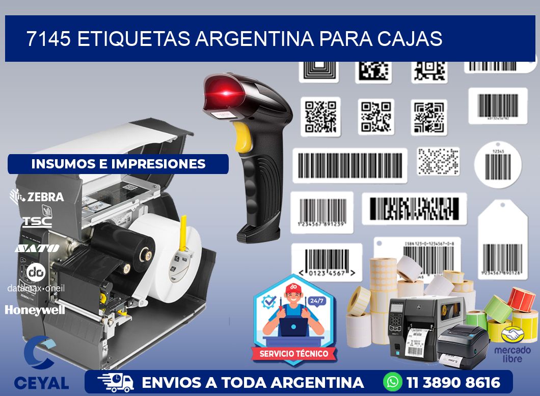 7145 ETIQUETAS ARGENTINA PARA CAJAS