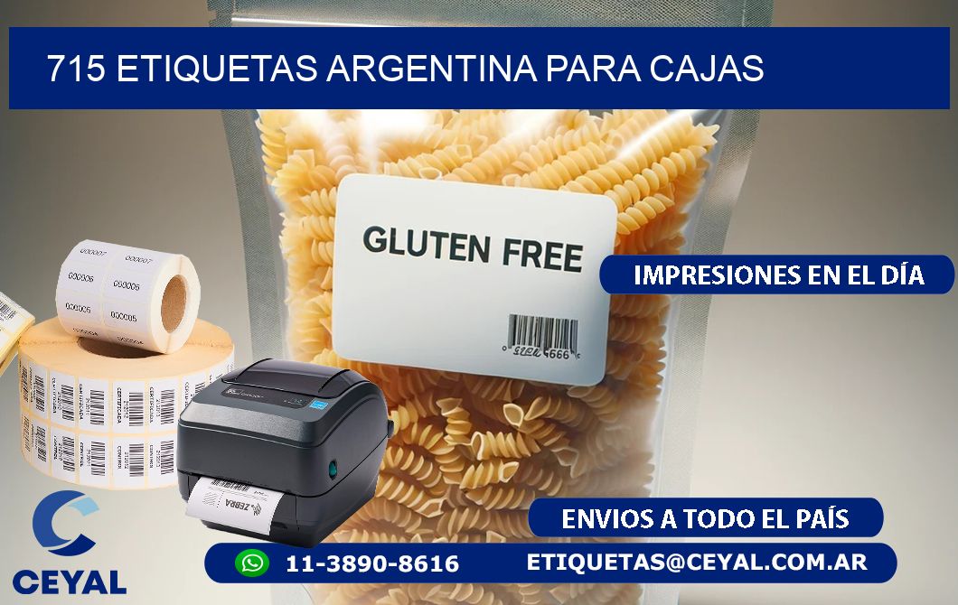 715 ETIQUETAS ARGENTINA PARA CAJAS