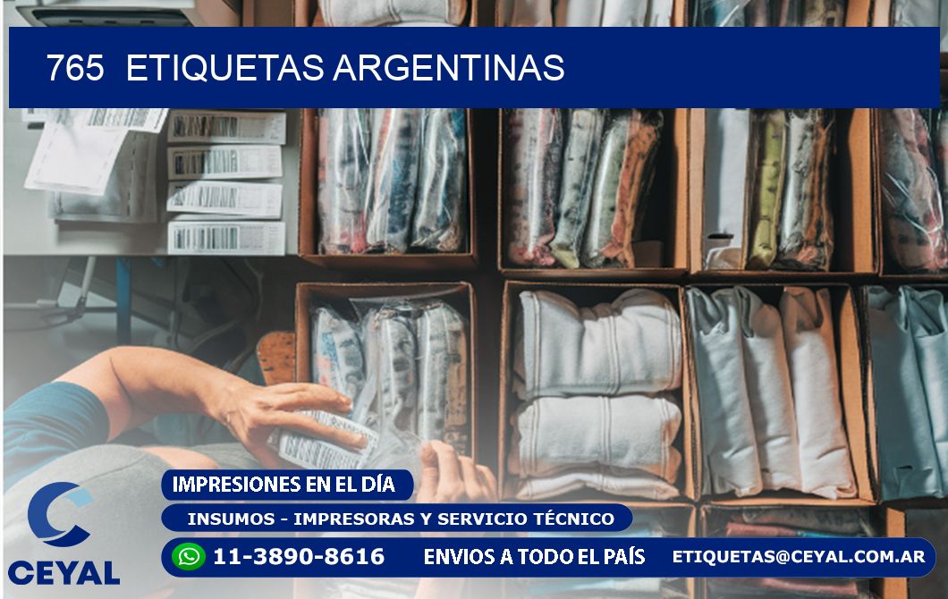 765  ETIQUETAS ARGENTINAS