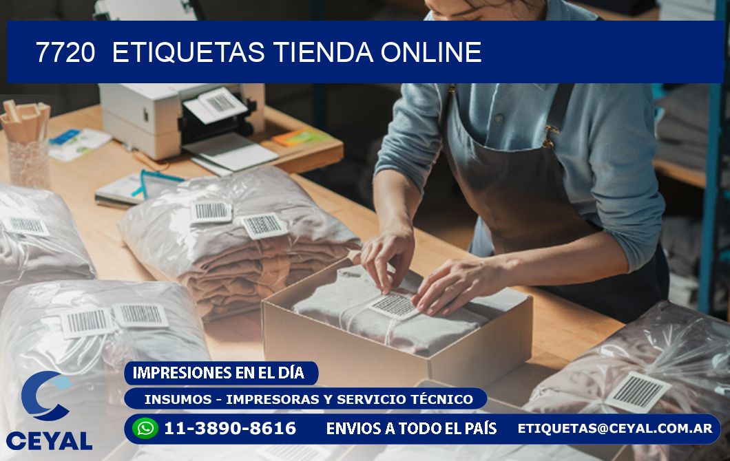 7720  ETIQUETAS TIENDA ONLINE